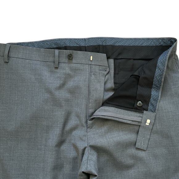 Lauren Ralph Lauren Men’s Dress Pants High Performance Wool Trousers Gray 40/32 - Picture 4 of 10